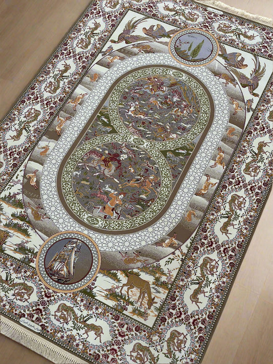 Royal Hunt Tapestry - Beige