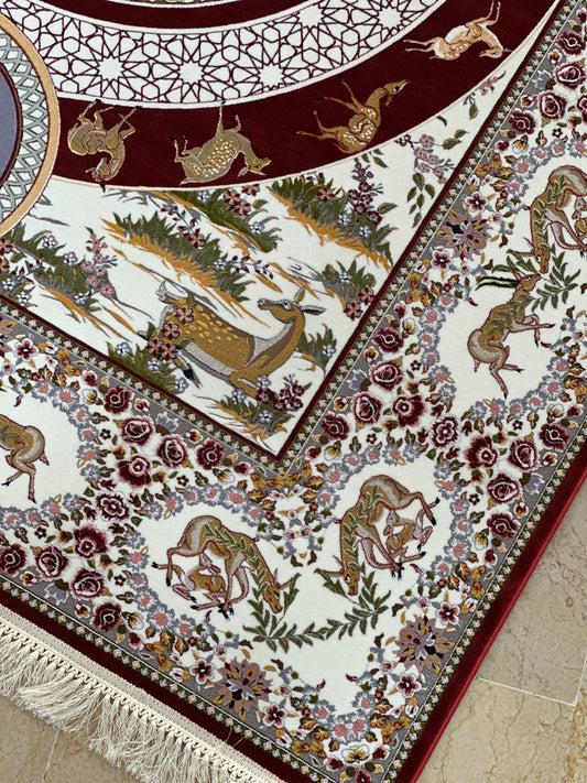 Royal Hunt Tapestry - Red