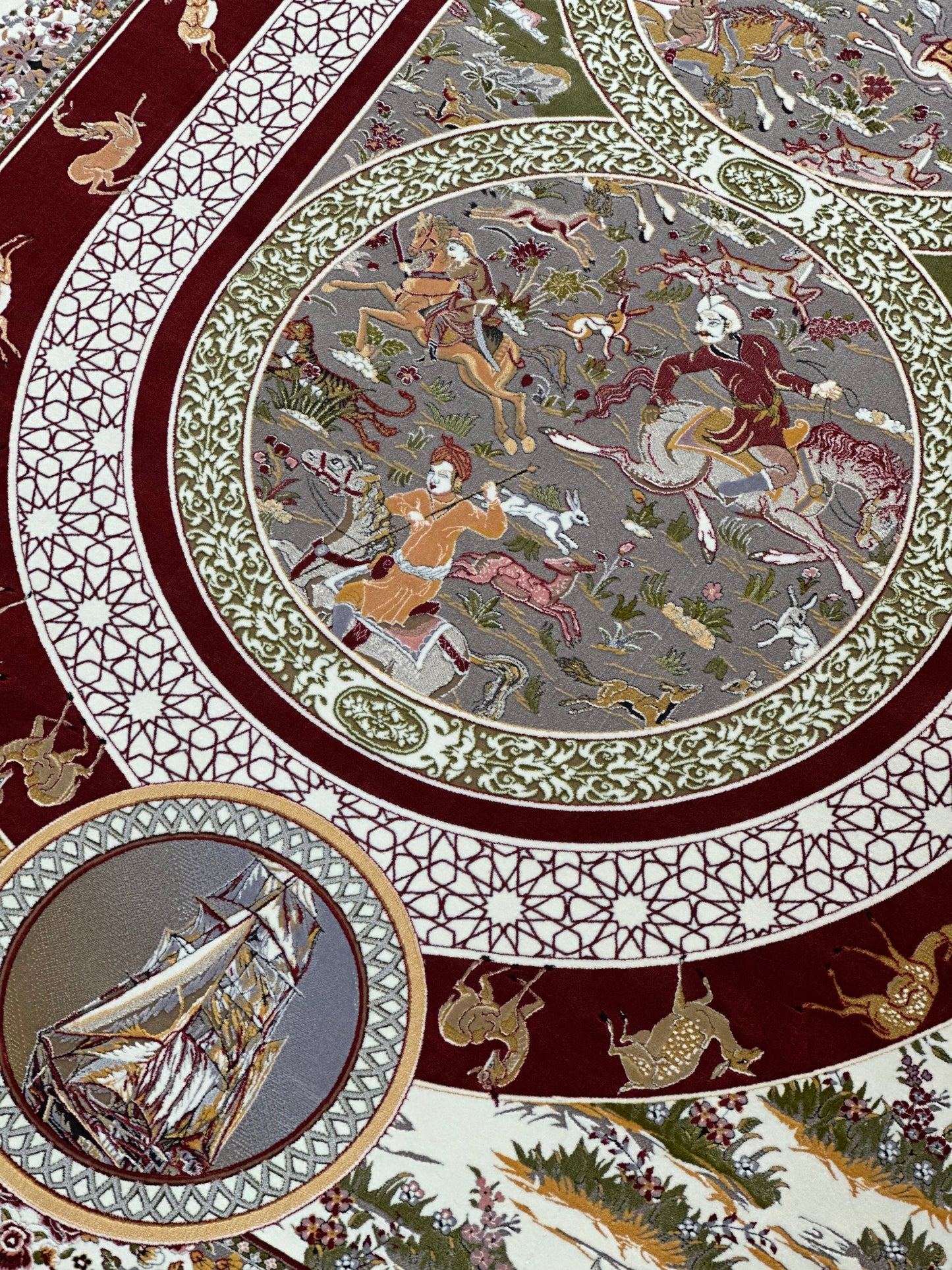 Royal Hunt Tapestry - Red
