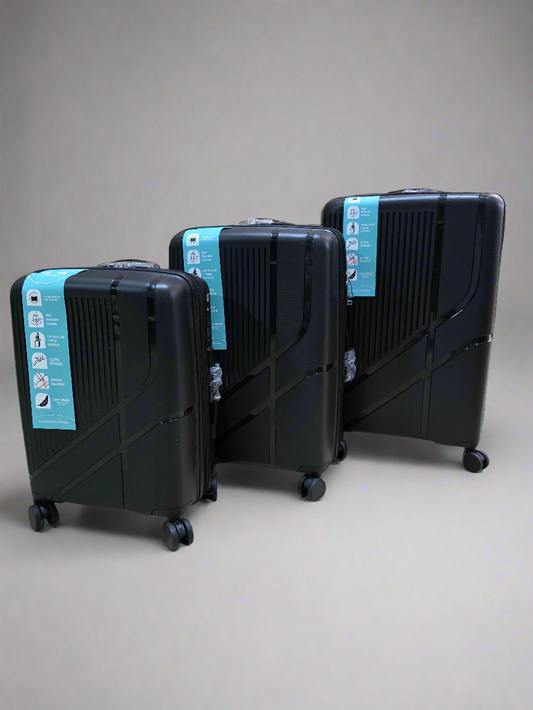 Travel Bags Set of 3 - Black